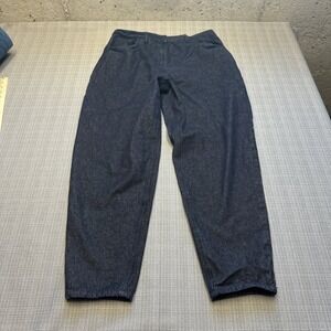 Poetry Tapered Jeans size 12 Dark Blue Pants Minimalist High‎ Rise